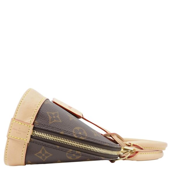 Louis Vuitton Alma BB Monogram Canvas Satchel Bag Brown - Picture 10 of 12